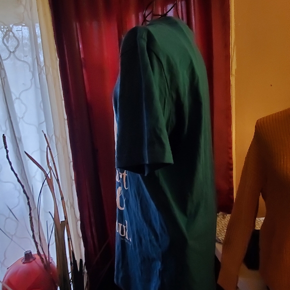 Womens blazing blue t-shirt/ with powerful reminde - Picture 3 of 5